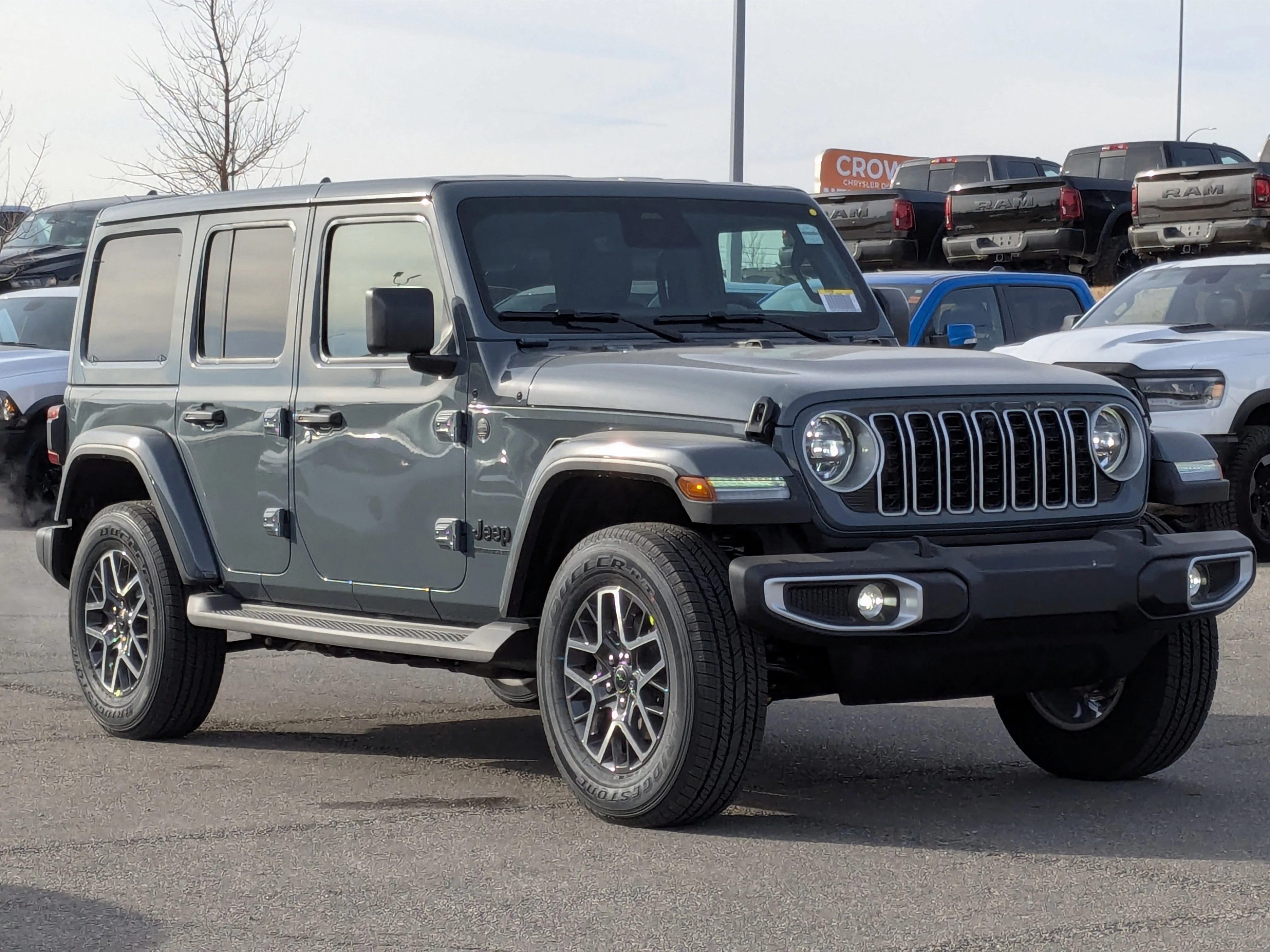 New 2026 Dark blue Jeep Sahara - - McKinley Leather - Body-Color Top - Alpine Audio - Remote Start & tons more! image 2