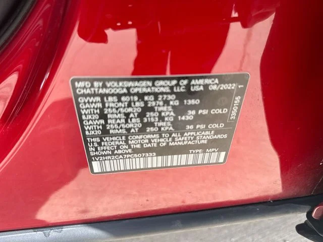 Certified Used 2023 Red Volkswagen 3.6L V6 SE w/Technology image 36