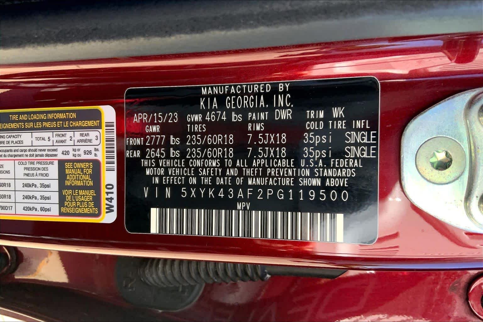 Used 2023 Dawning Red Kia SX image 33
