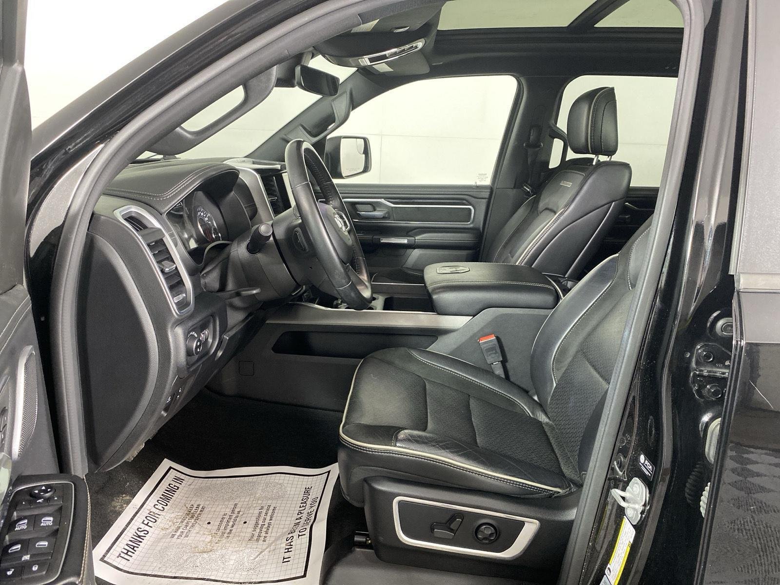 Used 2021 Diamond Black Crystal Pearlcoat Ram Laramie image 11