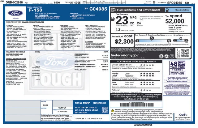 Used 2025 Blue Ford King Ranch image 3
