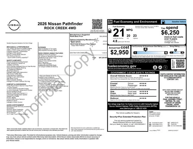 New 2026 Black Nissan Rock Creek image 31
