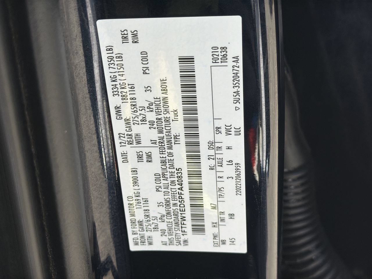 Used 2023 Black Ford LARIAT image 35