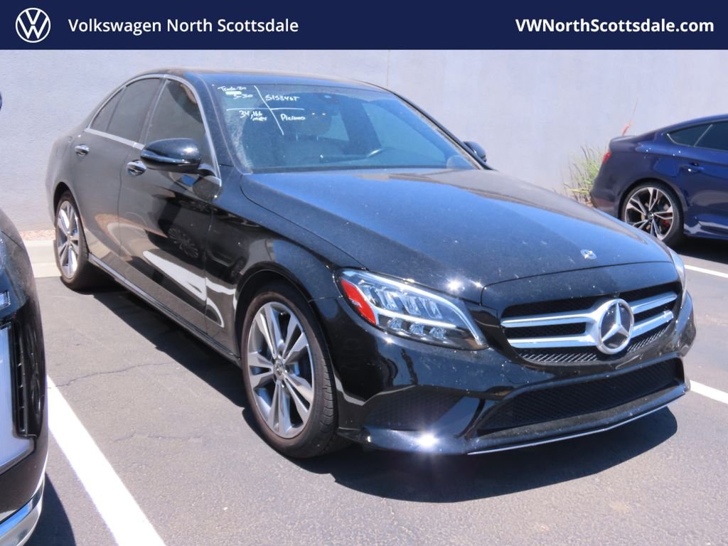 Used 2021 Black Mercedes-Benz C 300 image 1