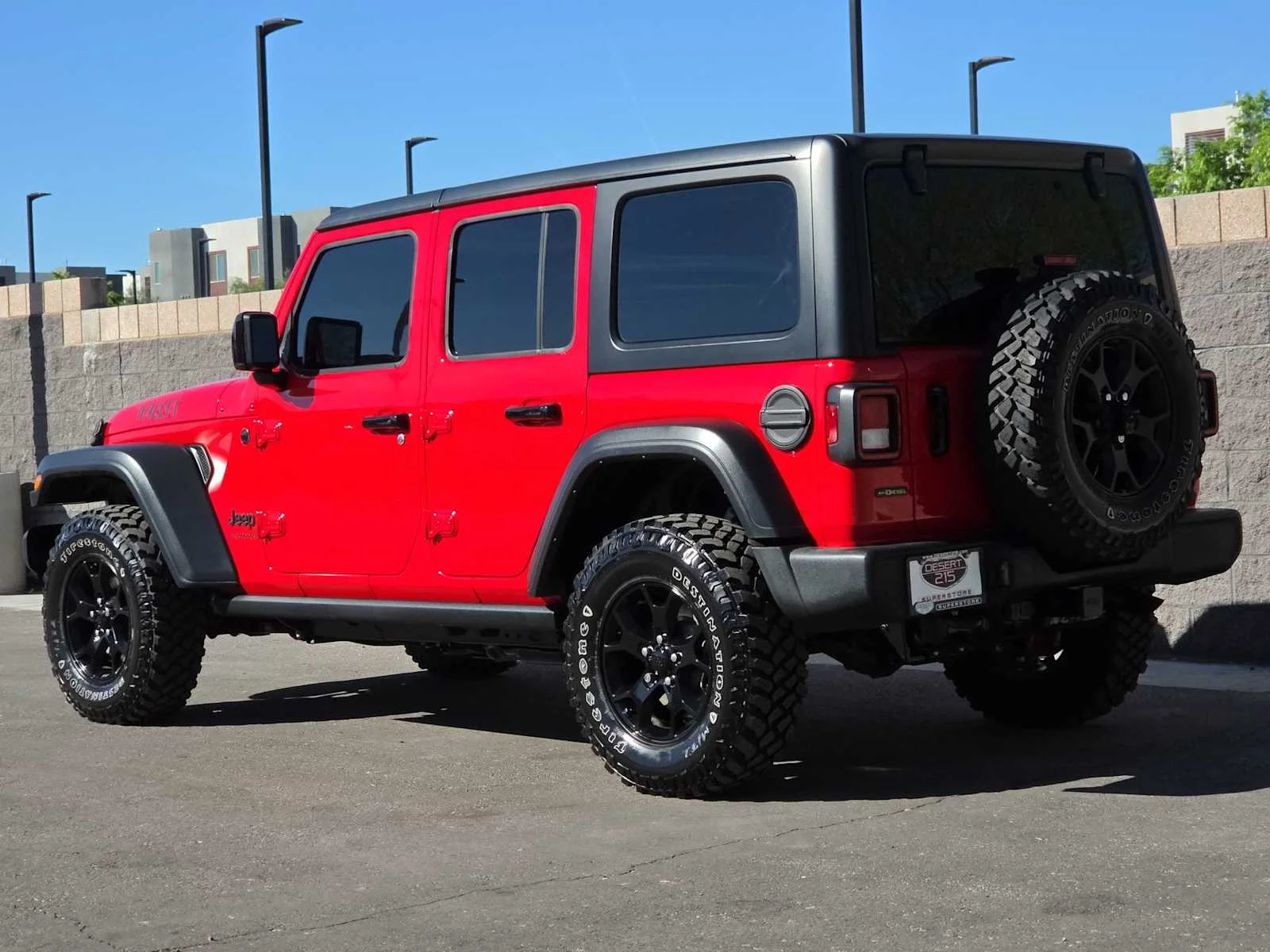 Used 2022 Firecracker Red Clearcoat Jeep Unlimited Willys image 7