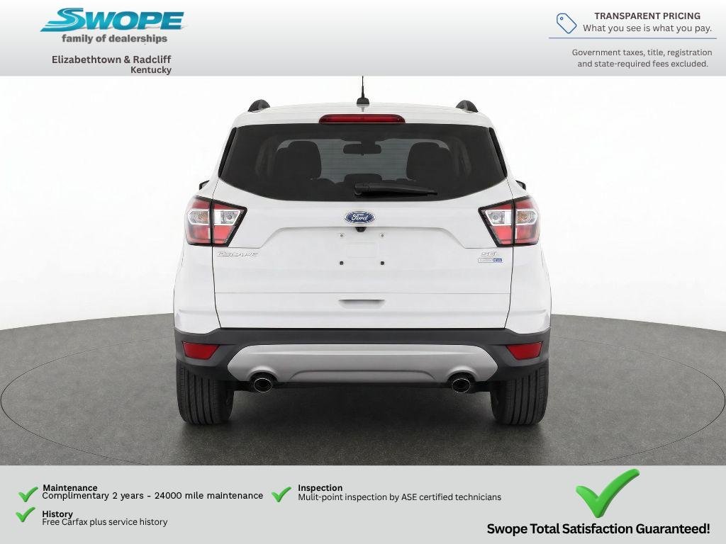 Used 2018 White Platinum Metallic Tri-Coat Ford SEL image 7