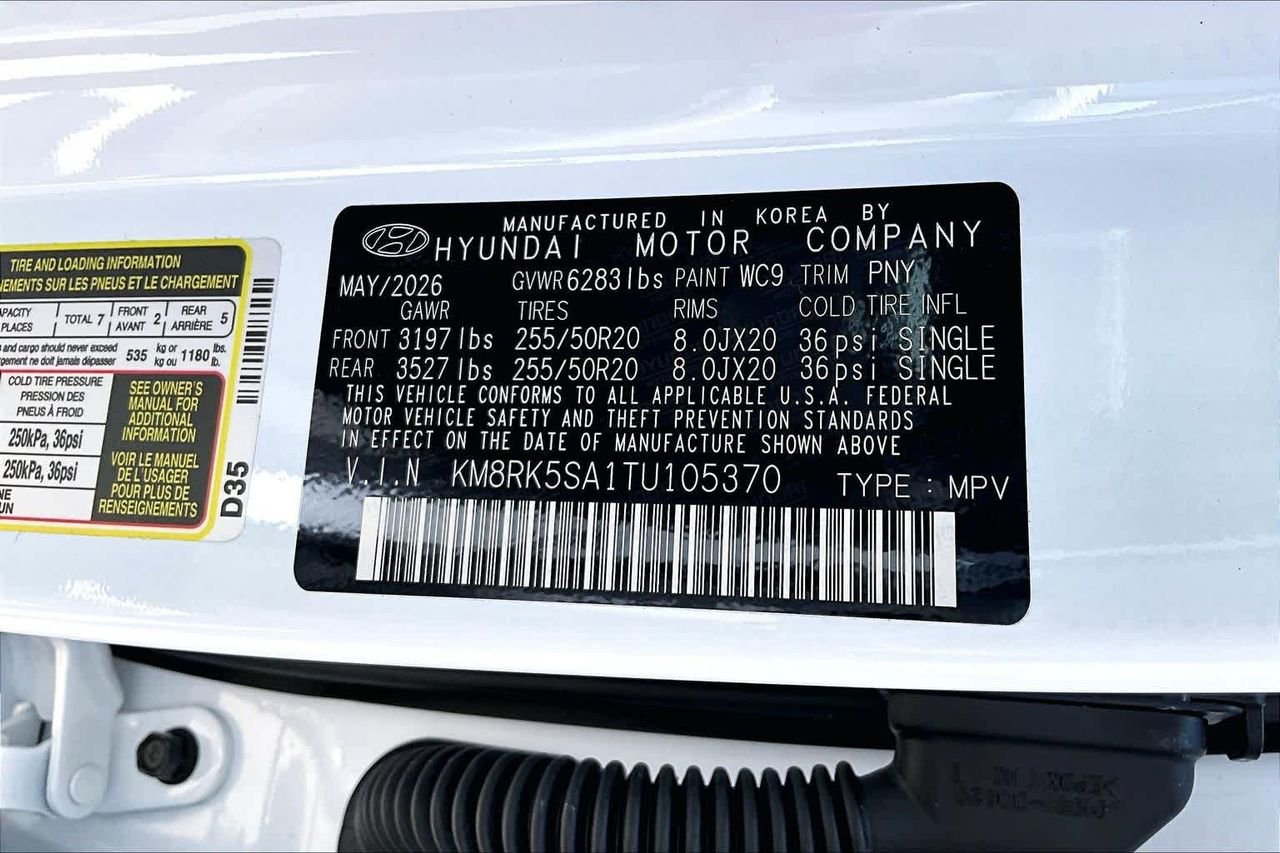 New 2026 Creamy White Pearl Hyundai Limited image 21