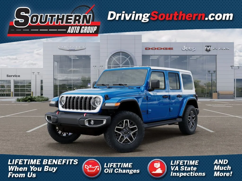 New 2026 Hydro Blue Pearl-Coat Exterior Paint Jeep Sahara image 1