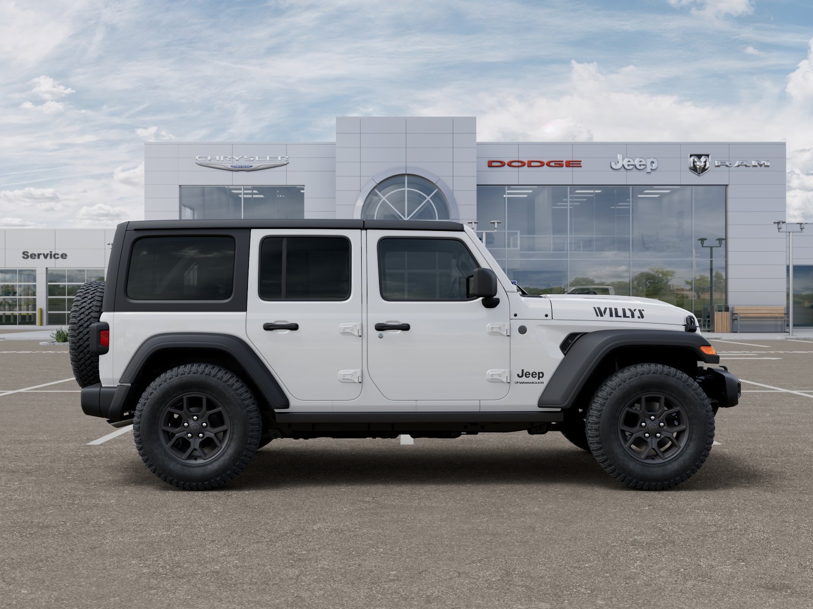 New 2026 Bright White Clear-Coat Exterior Paint Jeep Willys image 44