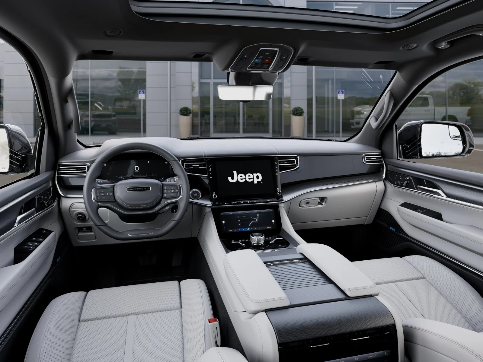 New 2026 Bright White Clear-Coat Exterior Paint Jeep Summit Obsidian image 49