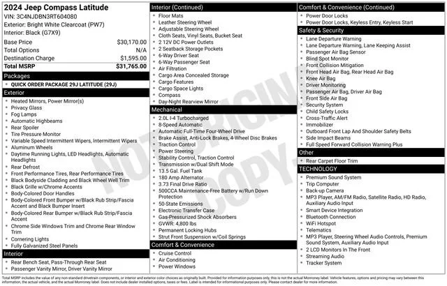 Used 2024  Jeep Latitude image 1
