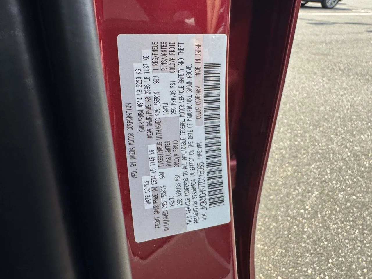 New 2026 Soul Red Crystal Metallic Mazda 2.5 S Preferred AWD image 10