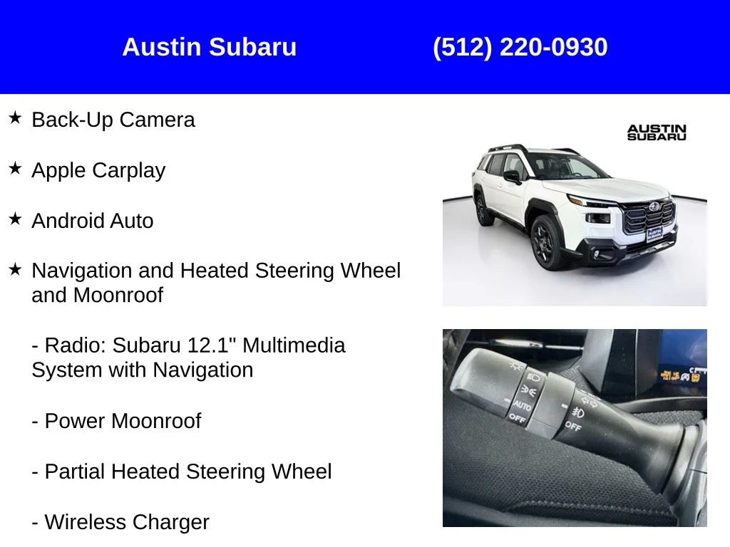 New 2026 White Subaru Premium image 9