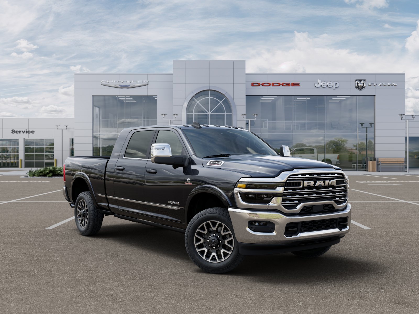 New 2025 Diamond Black Crystal Pearl-Coat Exterior Paint RAM Limited image 40