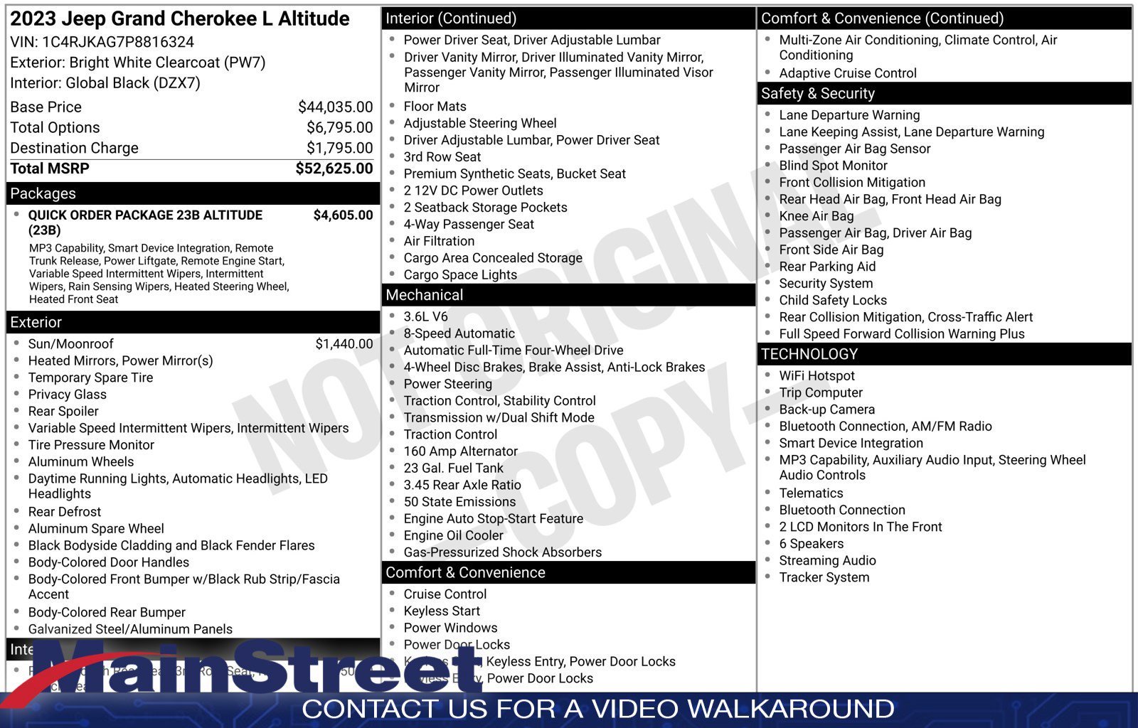 Used 2023 Bright White Clearcoat Jeep Altitude image 8