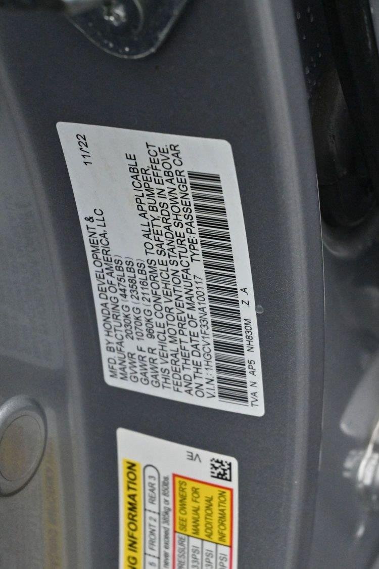 Used 2022 Lunar Silver Metallic Honda Sport image 33