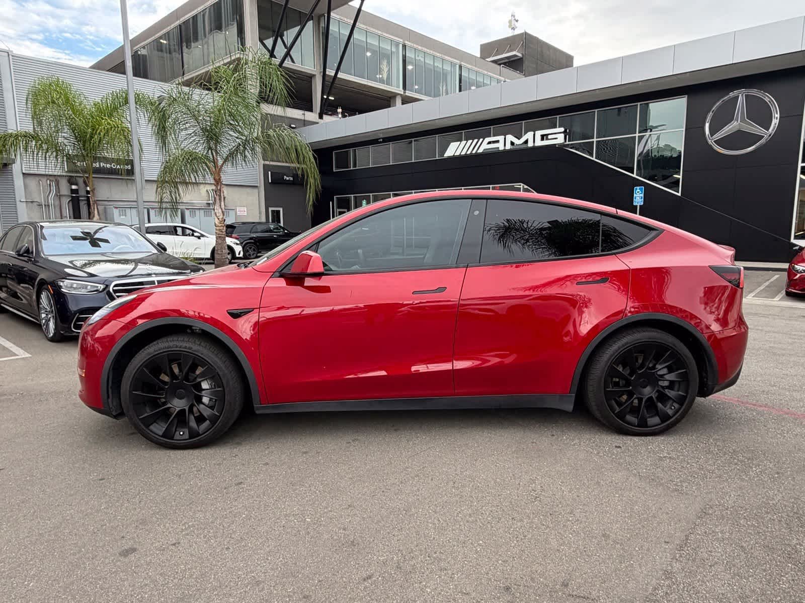 Used 2020 Red Multi-Coat Tesla Performance image 2