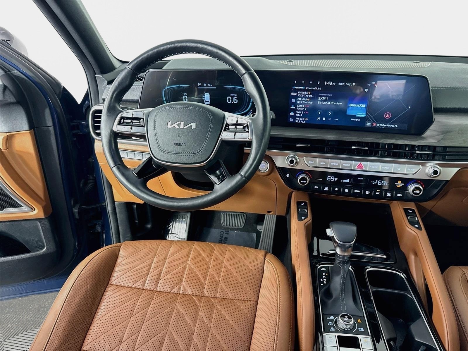 Used 2024 Midnight Lake Blue Kia EX X-Line image 25