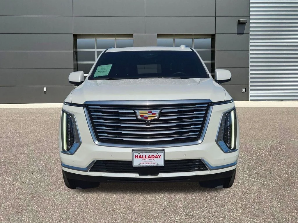 Used 2025 Crystal White Tricoat Cadillac 4WD Premium Luxury Platinum image 2