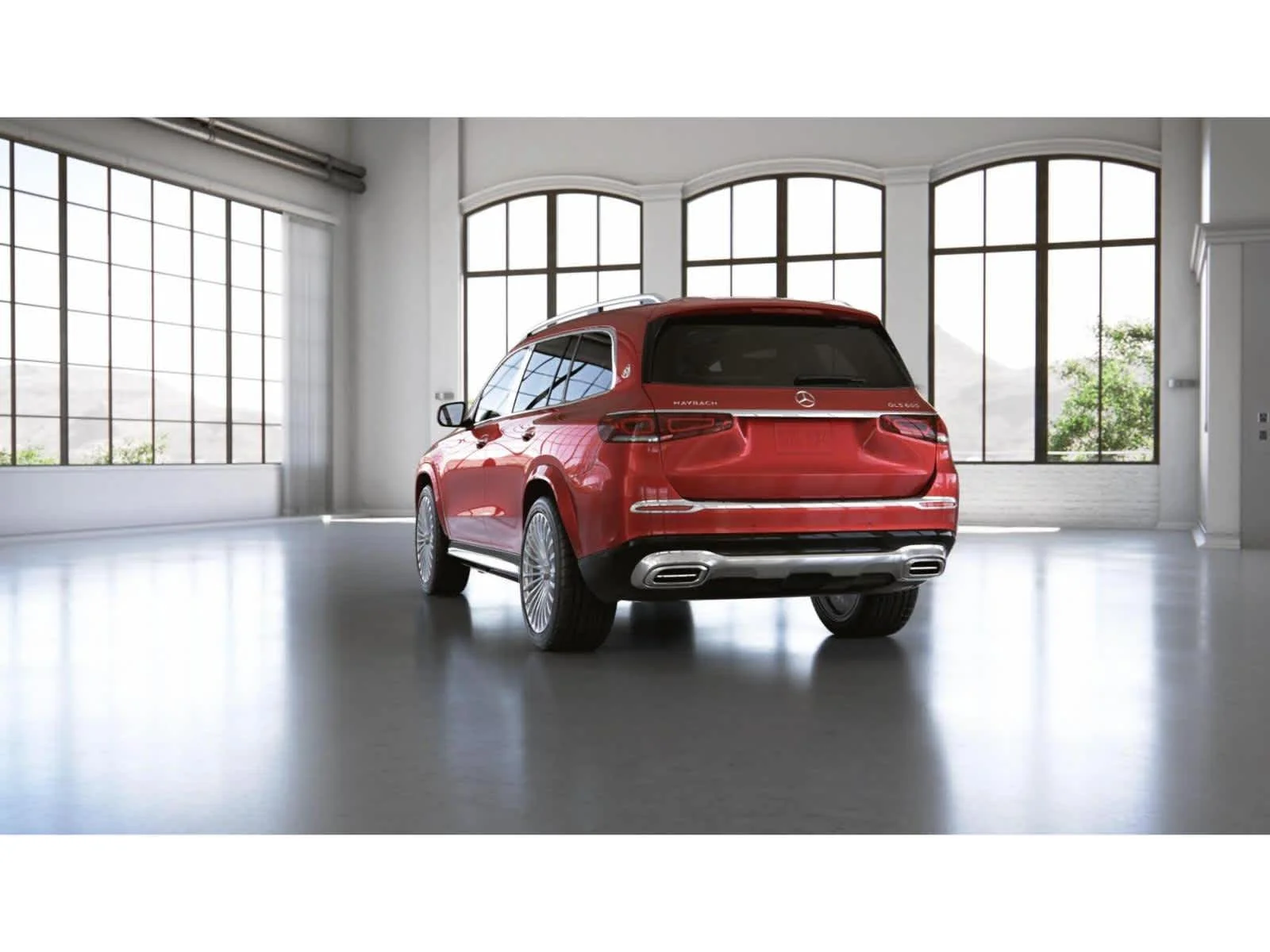 Used 2022 MANUFAKTUR Cardinal Red Metallic Mercedes-Benz Maybach GLS 600 image 27
