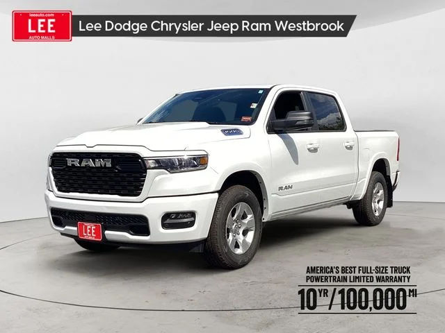 New 2026 Bright White Clearcoat Ram BIG HORN CREW CAB 4X4 5