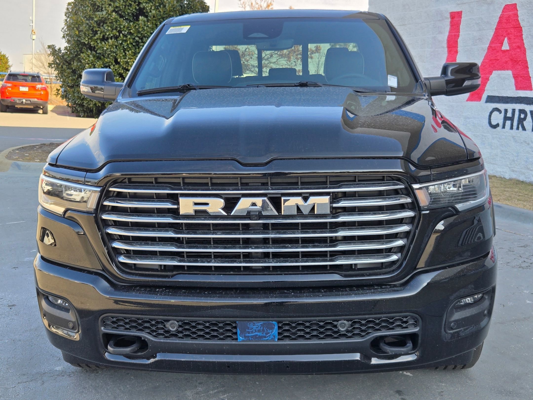 New 2026 Diamond Black Crystal Pearl-Coat Exterior Paint RAM Laramie image 2