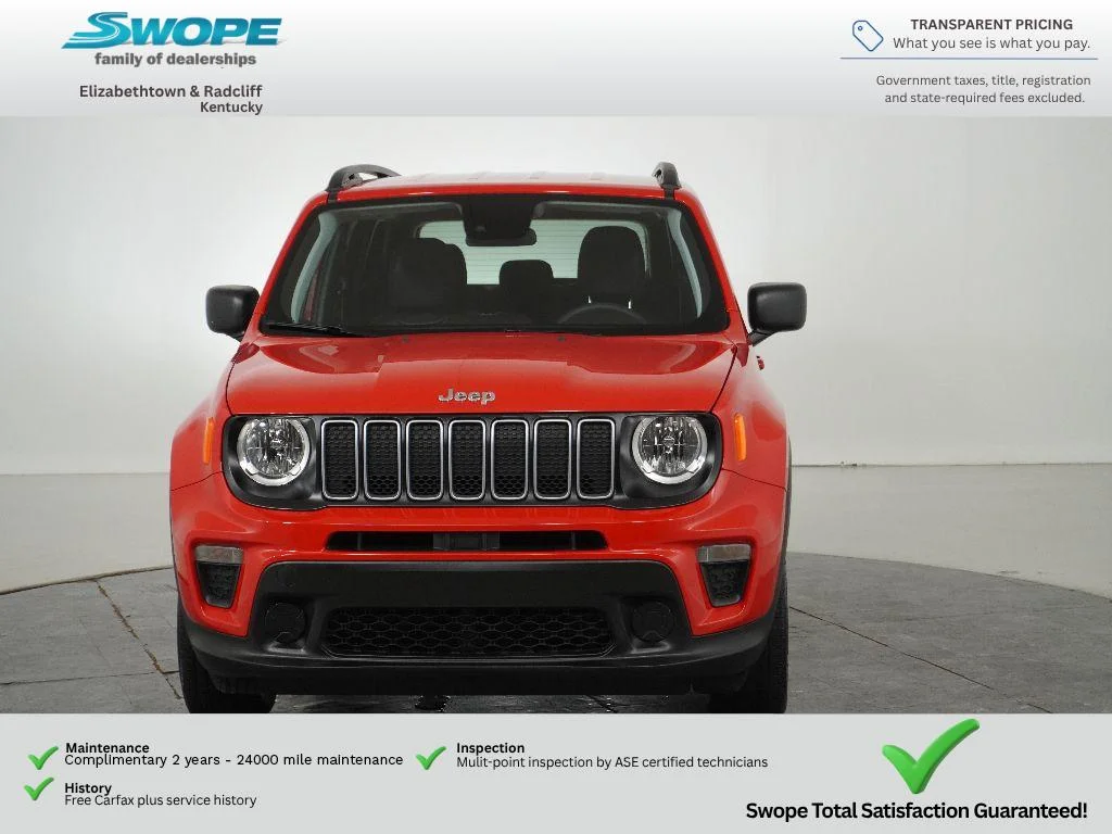 Used 2022 Colorado Red Clearcoat Jeep Sport image 8