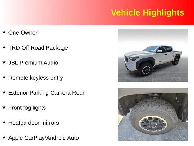 Used 2025 White Toyota TRD Off-Road image 3