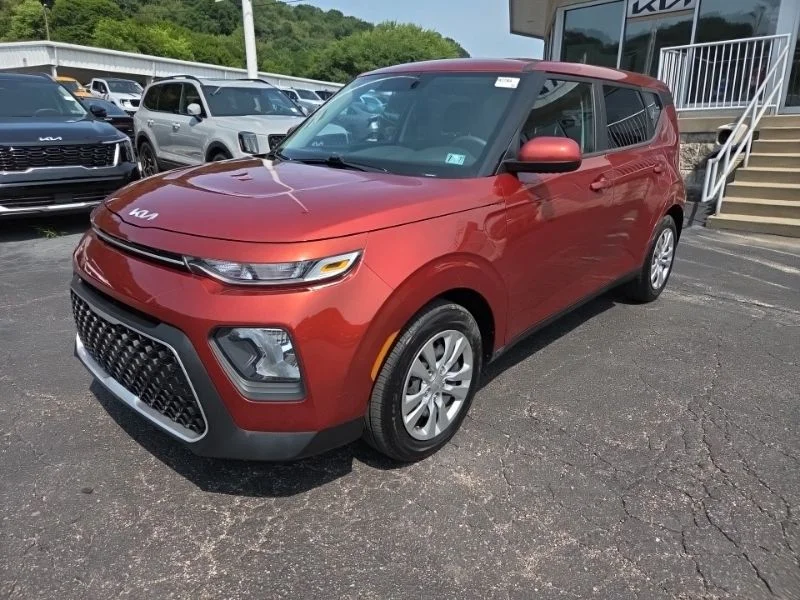 Used 2022 Orange Kia LX image 3