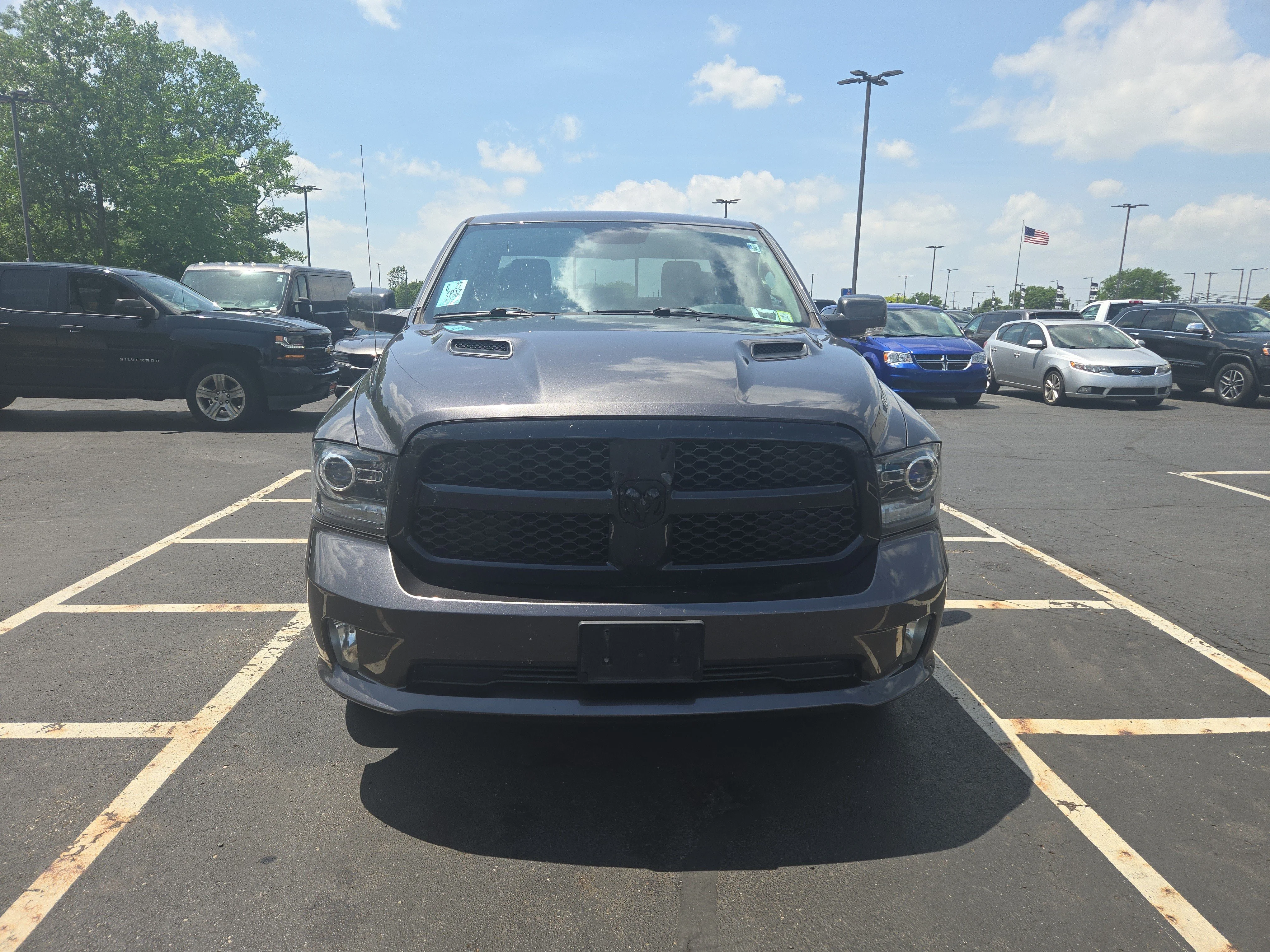 Used 2017 Granite Crystal Metallic Clearcoat Ram Night image 2