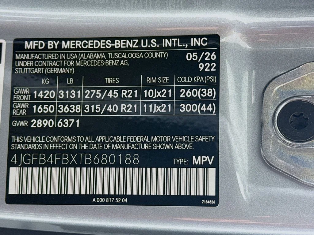 New 2026 Cirrus Silver Metallic Mercedes-Benz GLE 350 image 33