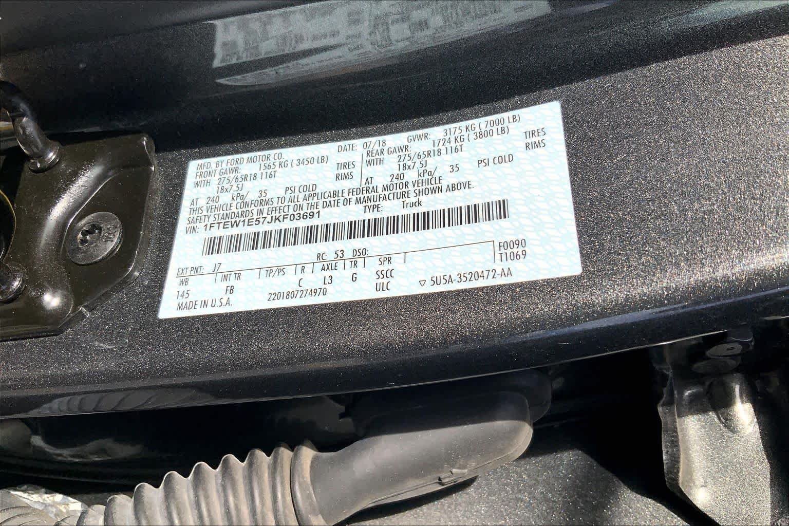 Used 2018 Magnetic Metallic Ford XLT image 29