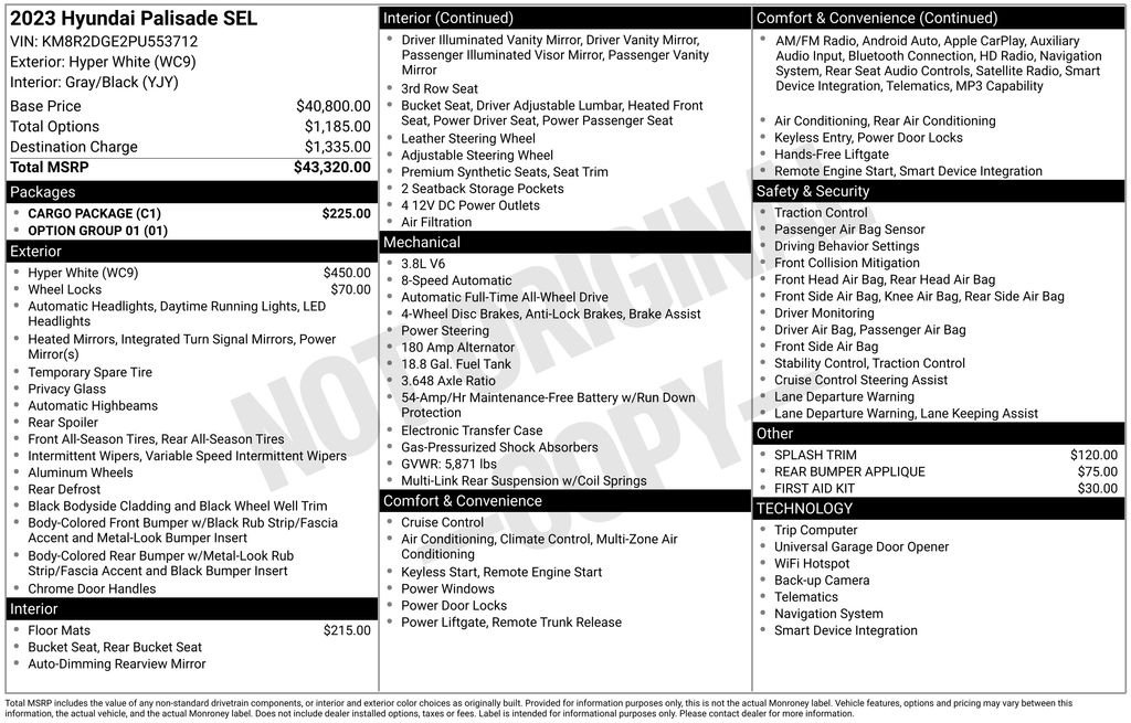 Certified Used 2023 White Hyundai SEL image 28