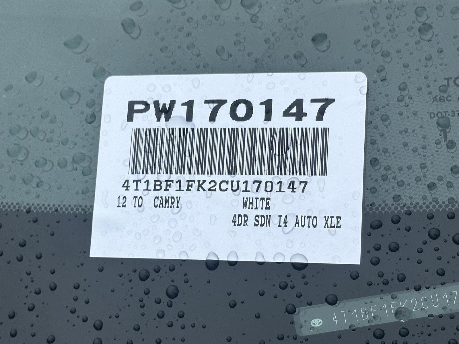 Used 2012 Super White Toyota XLE image 14