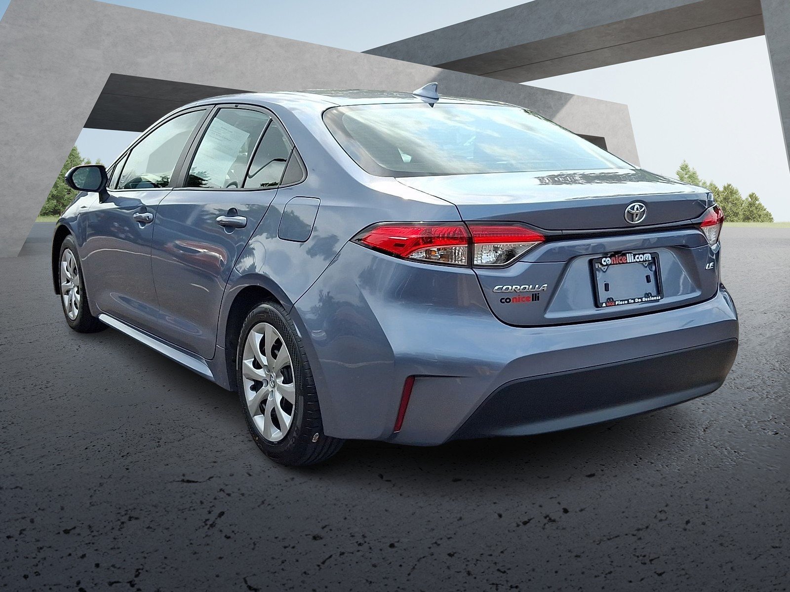 Used 2024 Blue Toyota LE image 3