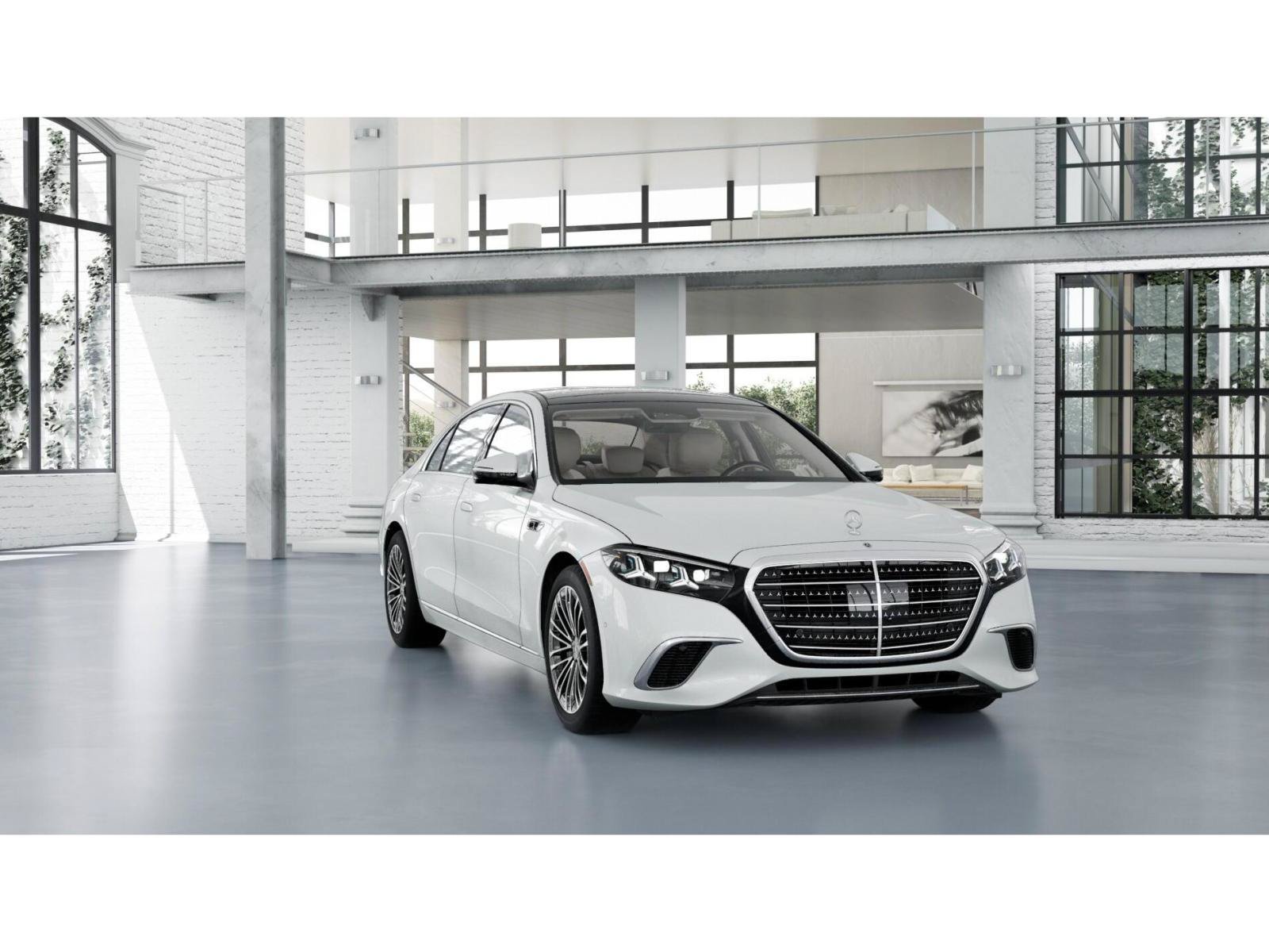 New 2027 MANUFAKTUR Moonlight White Metallic Mercedes-Benz S 500 4MATIC® Sedan image 9