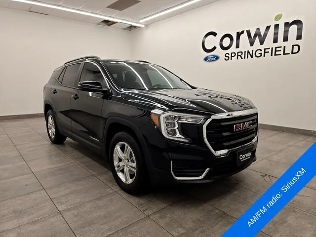 Used 2022 Ebony Twilight Metallic GMC SLE image 7