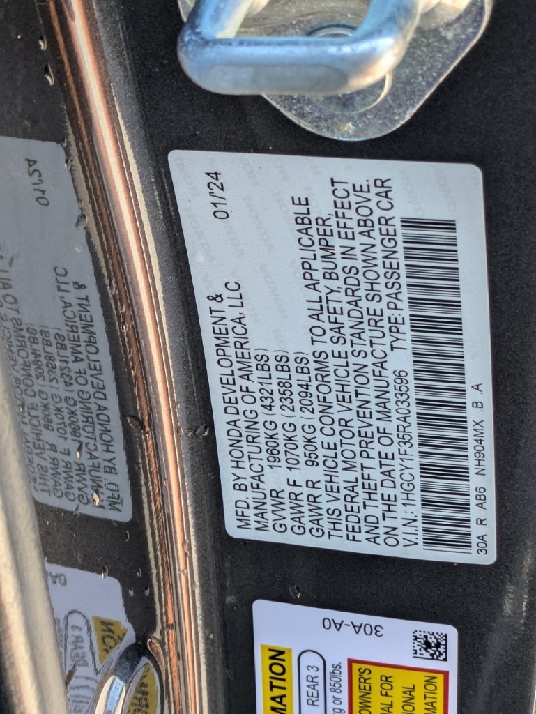 Used 2024 Black Honda EX image 23