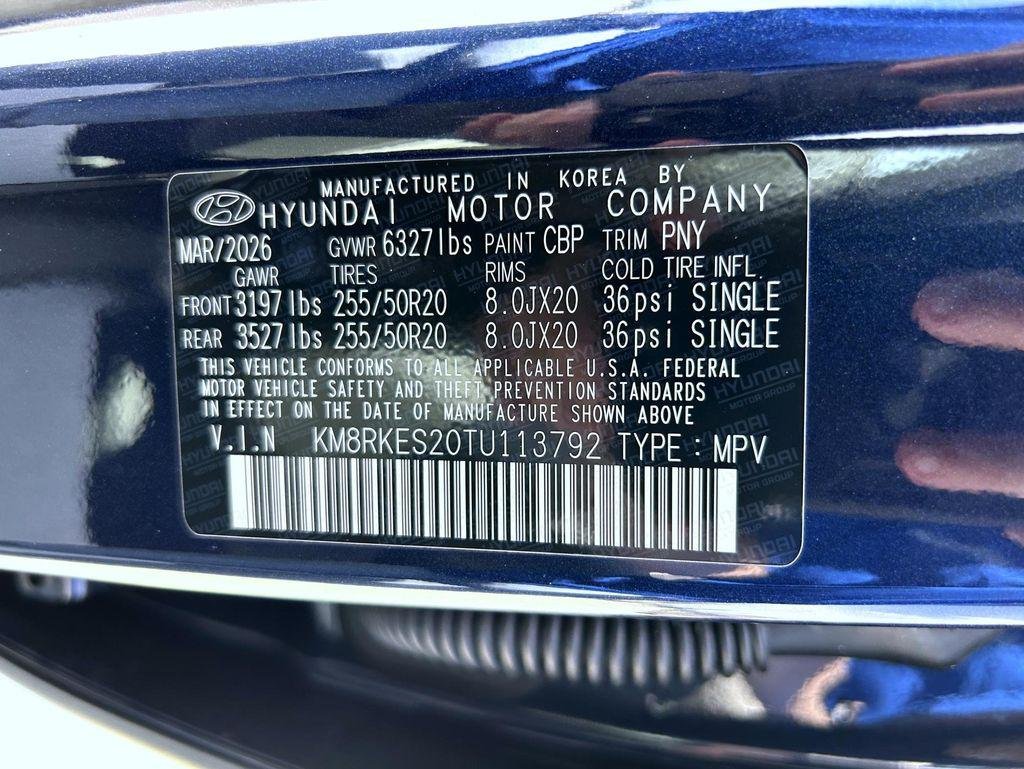New 2026 Blue Hyundai Limited AWD image 25