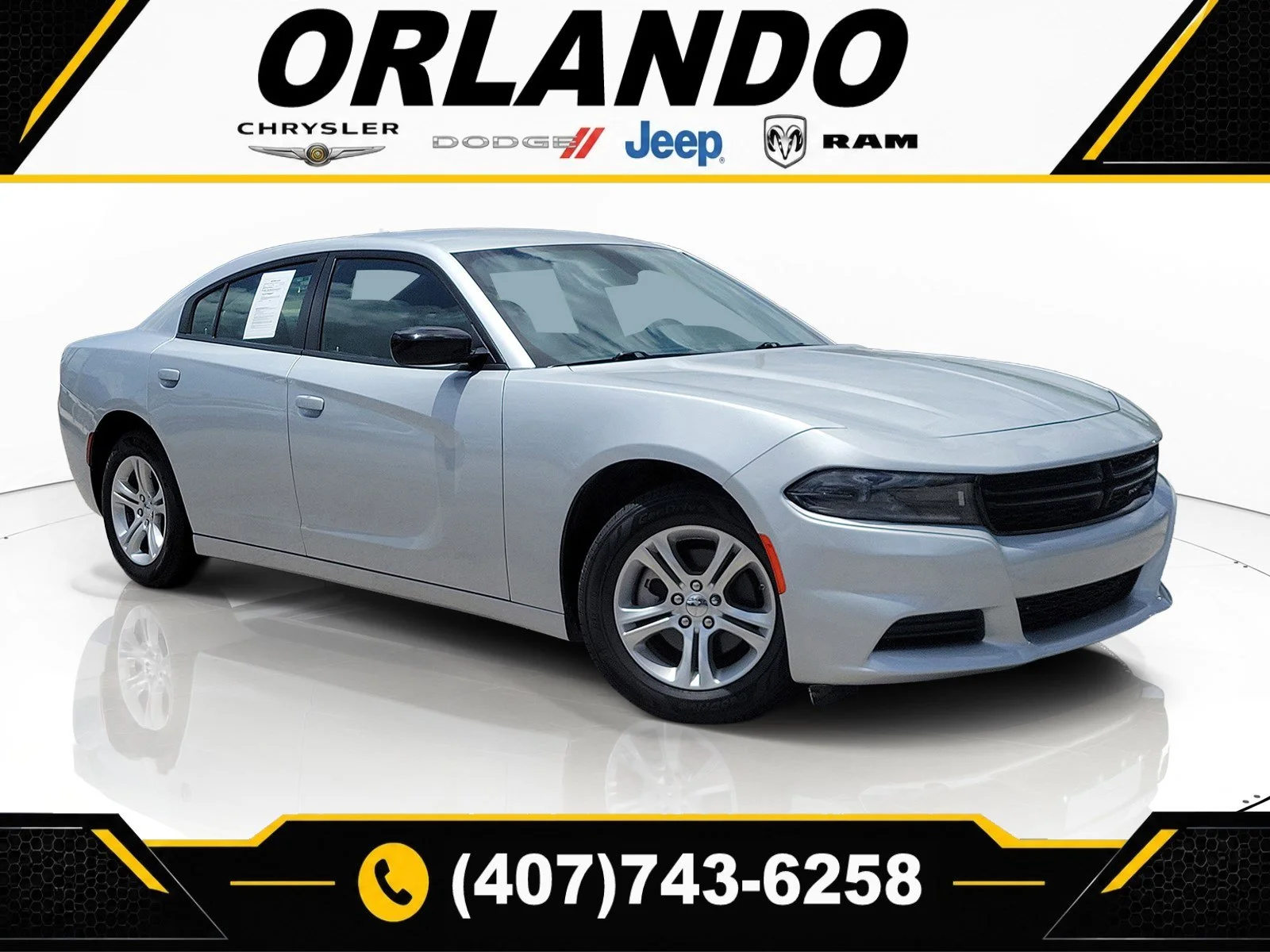Certified Used 2023 Triple Nickel Clearcoat Dodge SXT image 1