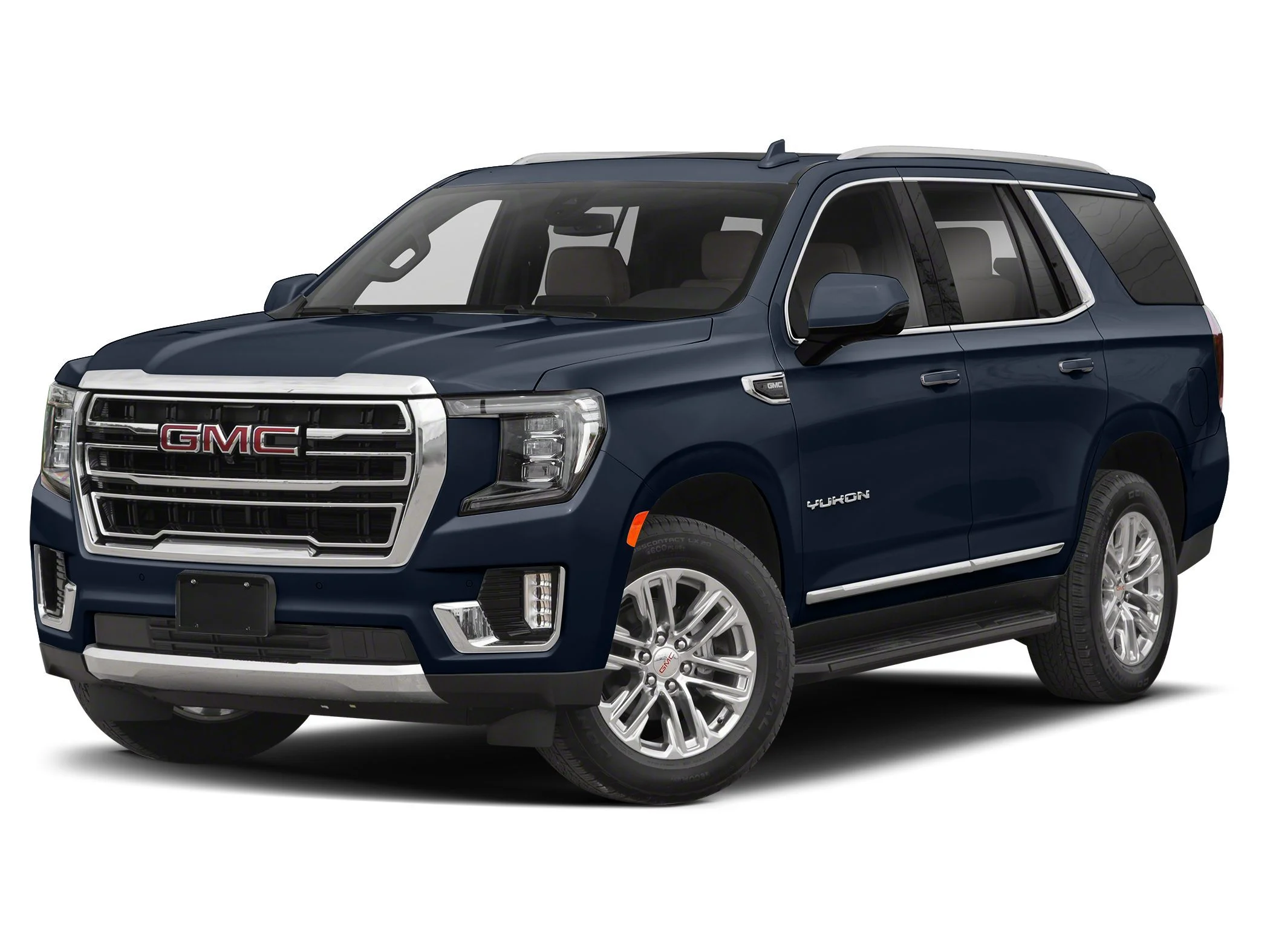 Used 2022 Midnight Blue Metallic GMC SLT image 1