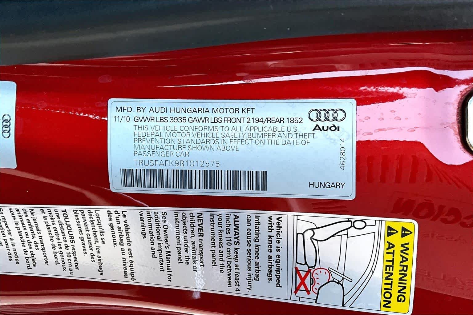 Used 2011 Misano Red Pearl Audi 2.0T Premium Plus image 31