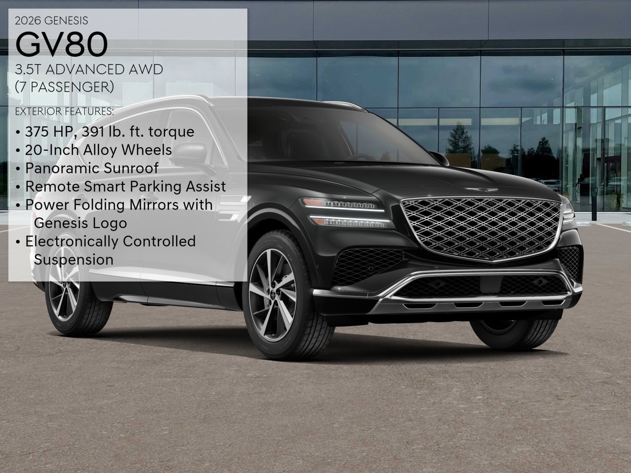 New 2026 Black Genesis 3.5T ADVANCED image 3