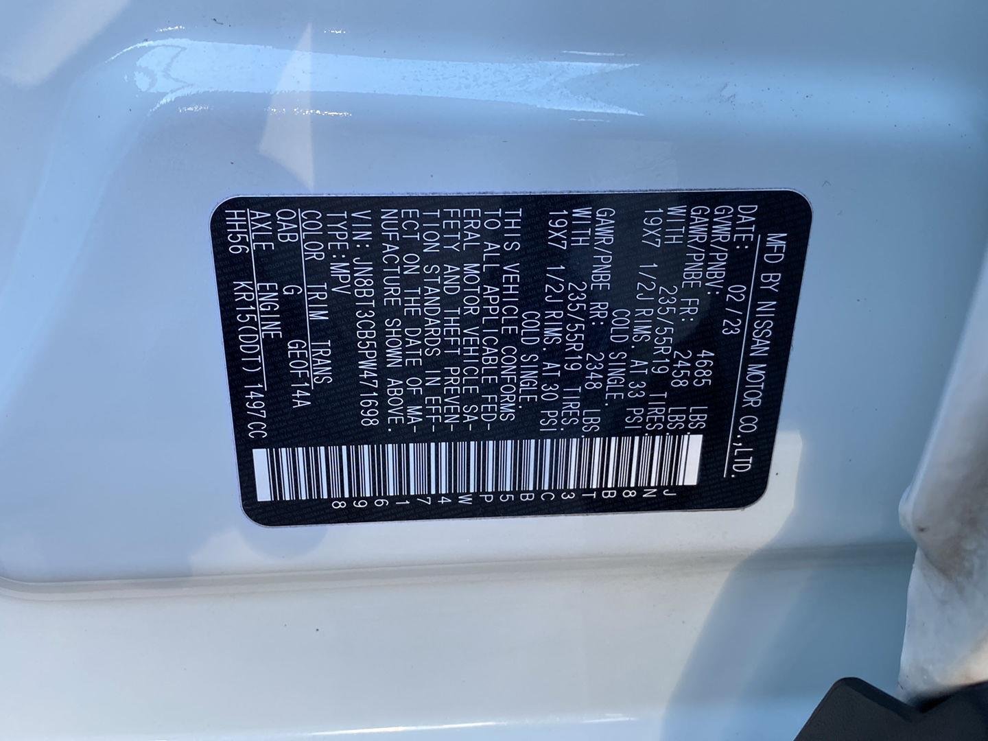 Certified Used 2023 Pearl White Tricoat Nissan SL image 15