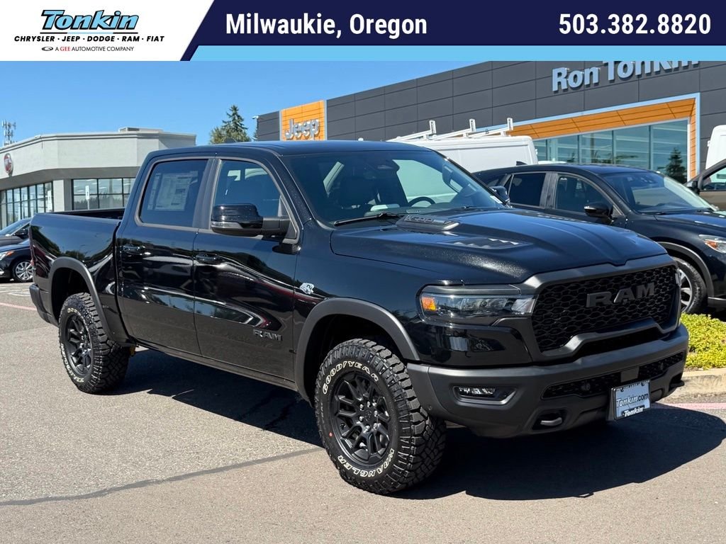 New 2026 Diamond Black Crystal Pearl-Coat Exterior Paint RAM Rebel image 1