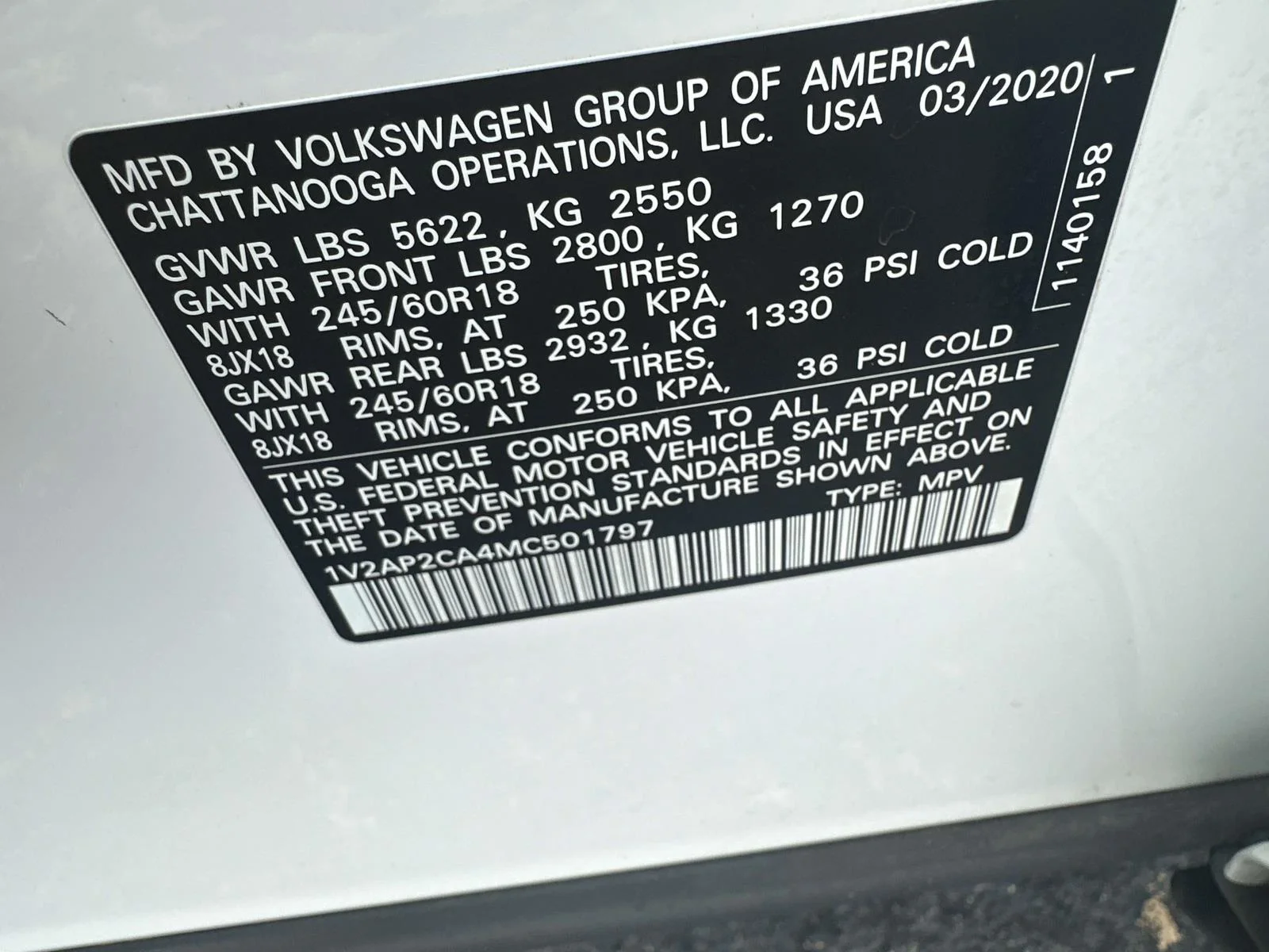 Certified Used 2021 White Volkswagen 2.0T S image 17