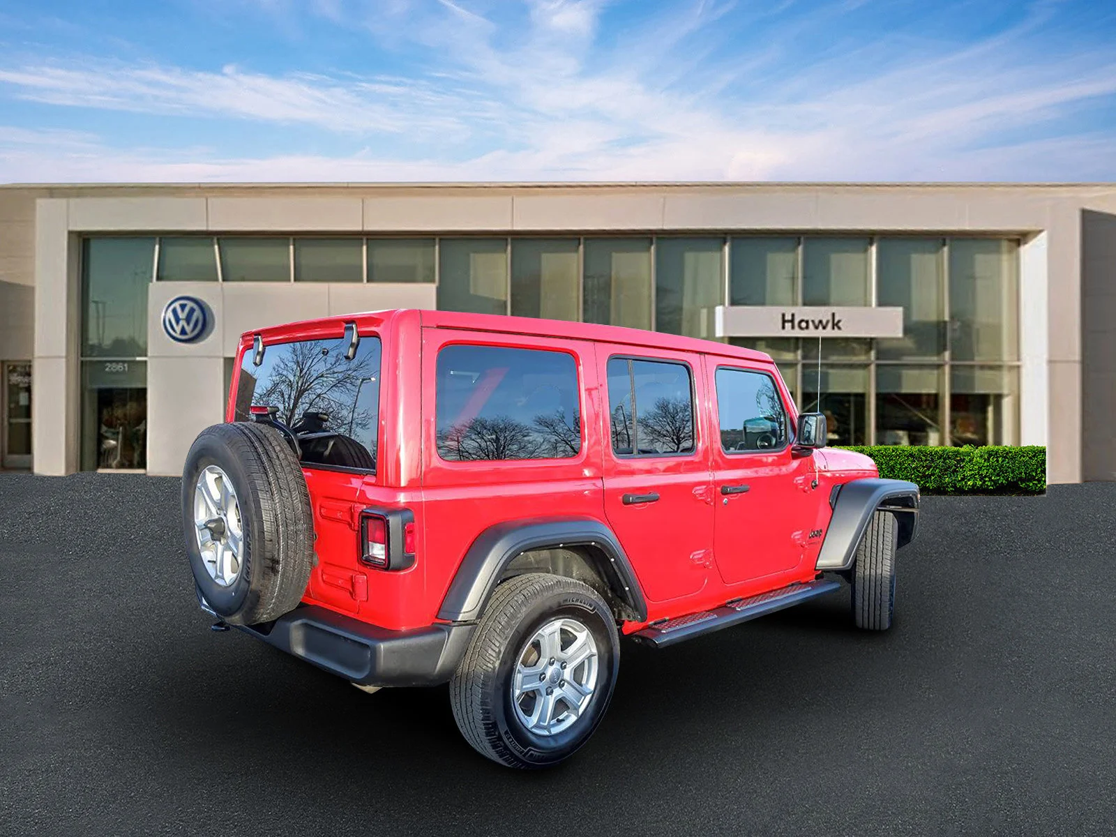 Used 2022 Firecracker Red Clearcoat Jeep Unlimited Sport S image 6