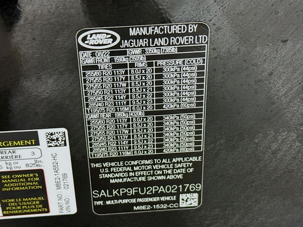 Certified Used 2023 Black Land Rover SE image 32