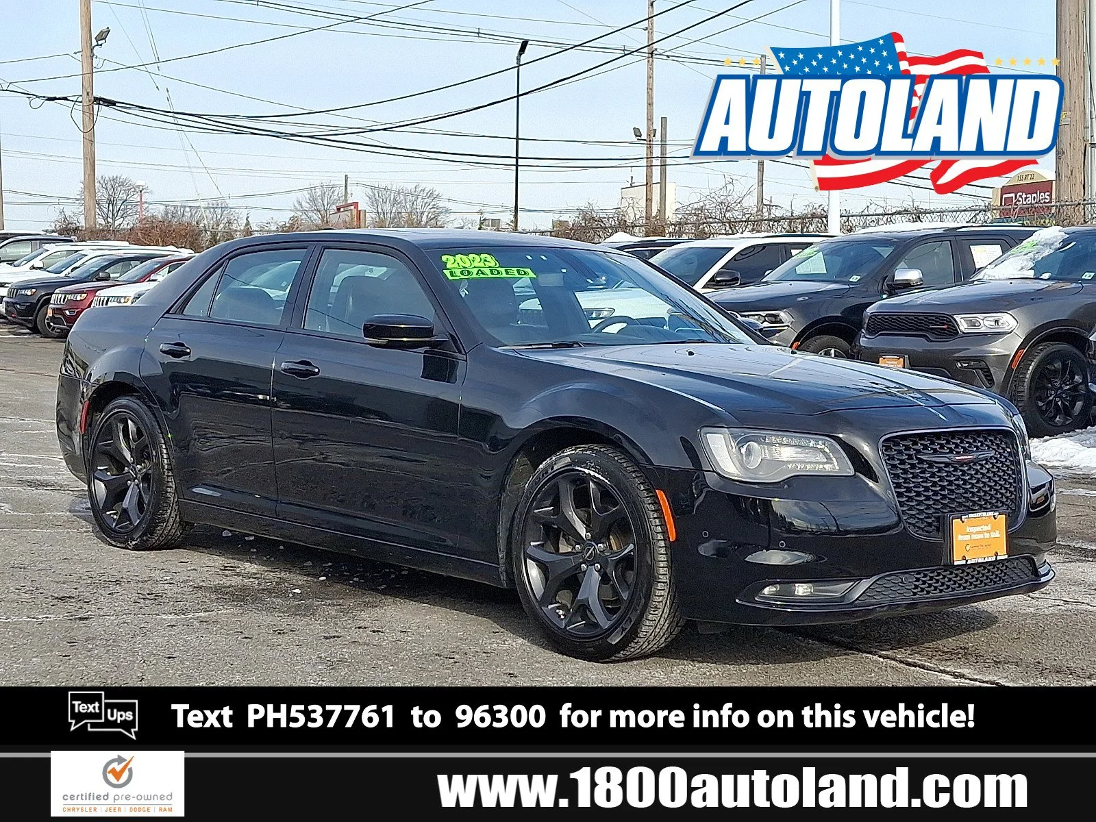 Certified Used 2023 Gloss Black Chrysler 300S image 1
