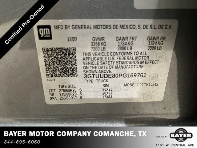 Used 2023 Sterling Metallic GMC SLT image 31